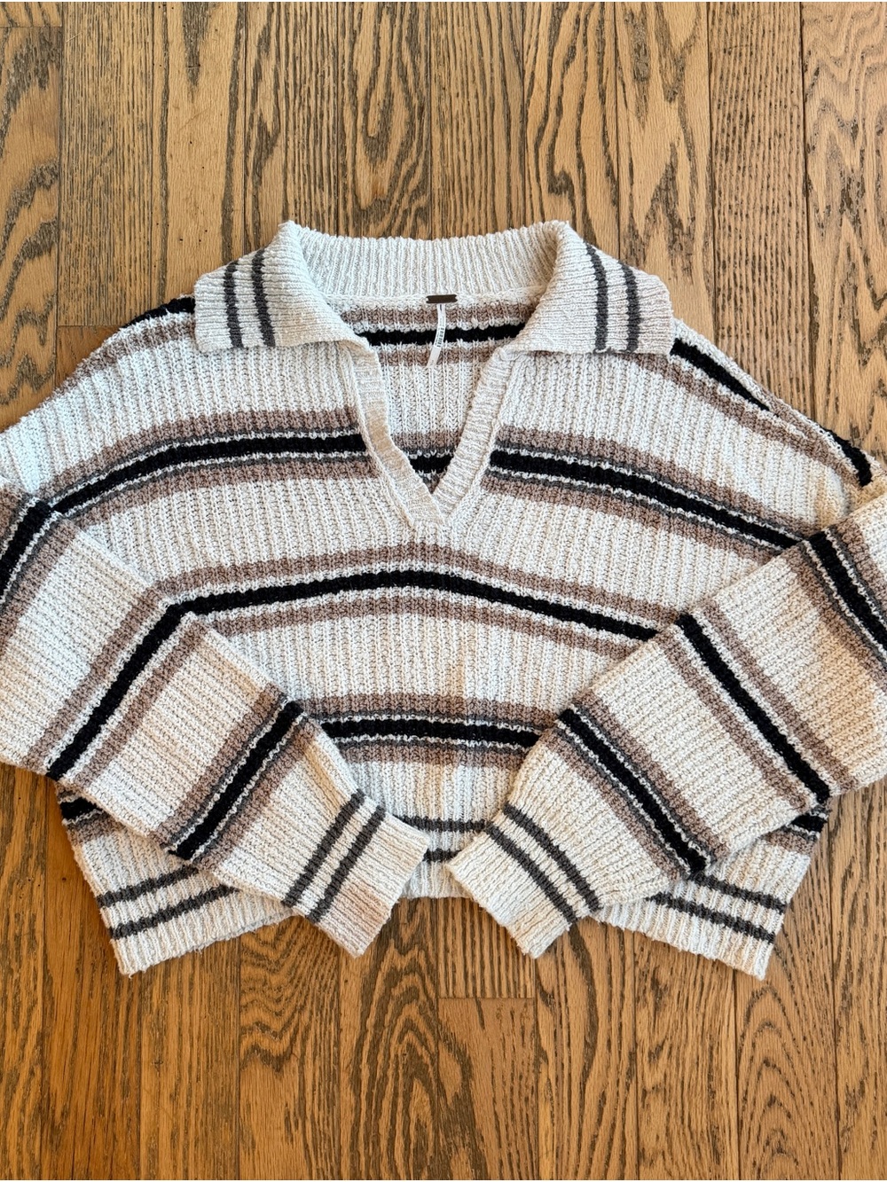Free People Kennedy Rib-Knit Collared Pullover - Picture 4 of 6